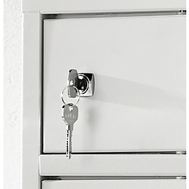 Surcharge for cylinder lock with 2 keys