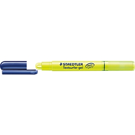Surligneur Gel Staedtler, avec mine à la cire semblable à du gel, diamètre des mines 9 mm, jaune