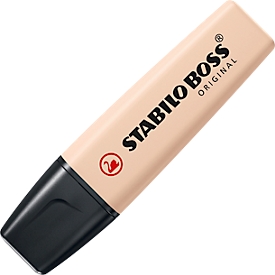 Surligneur STABILO® BOSS Original NatureCOLORS, pointe biseautée, résistant à la lumière, séchage rapide, beige, 1 pièce