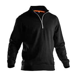 Sweatshirt 1/2 Zip Jobman 5401 PRACTICAL, mit UV-Schutz, schwarz, 3XL