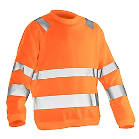 Sweatshirt Hi-Vis Jobman 1150 PRACTICAL, EN ISO 20471 classe 3, orange, 4XL
