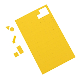 Symboles magnétiques flèches MAUL, 30 p., jaune