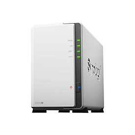 Synology Disk Station DS220j - NAS-Server - 2 Schächte - SATA 6Gb/s - RAID 0, 1, JBOD - RAM 512 MB