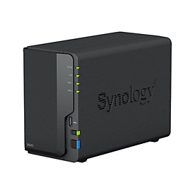 Synology Disk Station DS223 - NAS-Server - 2 Schächte - SATA 6Gb/s - RAID RAID 0, 1, JBOD - RAM 2 GB