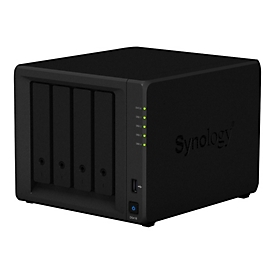 Synology Disk Station DS418 - NAS-Server - 4 Schächte - RAID 0, 1, 5, 6, 10, JBOD - RAM 2 GB - Gigabit Ethernet