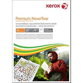 Synthetisch papier Xerox Premium NeverTear, DIN A4, 120 µm, wit mat, 1 pakje = 10 vellen