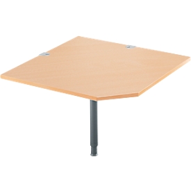 System angle plate, CAD, foot, W 1200 mm x D 1200 mm, beech/anthracite