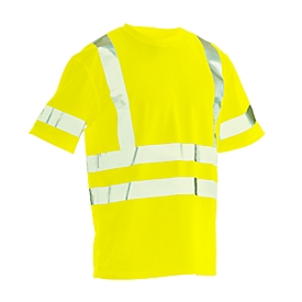T-shirt Jobman 5582 PRACTICAL Spun Dye Hi-Vis, EN ISO 20471 classe 2/3, PPE 2, jaune, taille L