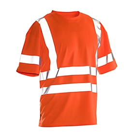 T-shirt Jobman 5591 PRACTICAL Hi-Vis, 6 bandes réfléchissantes, EN ISO 20471 classe 2/3, PPE 2, orange, taille M