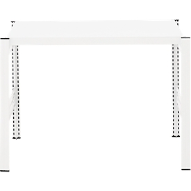 Table créative mobile ORDO Professional - acier - table de base - surface d'écriture amovible - l. 1060 x P 635 x H 825 mm - blanc trafic RAL 9016