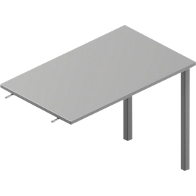 Table d'extension ARLON-OFFICE, l. 1000 x P 600 x H 730 mm, gris clair