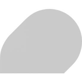 Table d'extension Breno, pour bureaux Breno, 800 x 1000 mm, gris clair/argenté