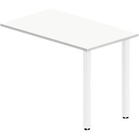 Table d'extension NEVADA, l. 1000 x P 600 x H 720 mm, blanc