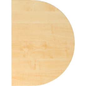 Table d'extension TOPAS LINE, pour bureaux à hauteurs ajustables élec. P 600, érable/argent