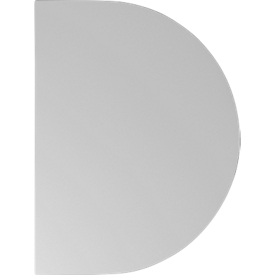 Table d'extension TOPAS LINE, pour bureaux à hauteurs ajustables élec. P 600, gris clair/argent