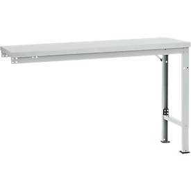 Table d'extension UNIVERSAL Spezial Manuflex, 1500 x 800 mm, mélaminé gris clair, gris clair