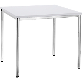 Table de réunion, 800 x 800 mm, blanc