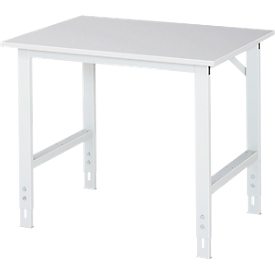 Table de travail, plateau mélaminé, l. 1000 x P 800 x H 760-1080 mm