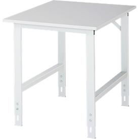Table de travail, plateau mélaminé, l. 750 x P 1000 x H 760-1080 mm