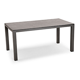 Table Houston, aluminium, rectangulaire, l. 1600 x P 900 mm, anthracite