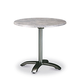 Table Maestro, rond, pliable, Ø 900 mm, anthracite/béton