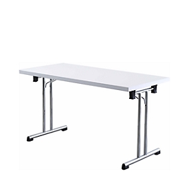 Table pliante, 1380 x 690 mm, blanc