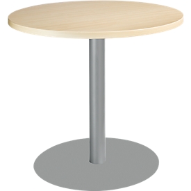Table ronde Planova Basic - Ø 800 x H 717 mm - socle rond - érable - notre marque Schäfer Shop Select