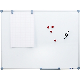 Tableau blanc 2000 MAULpro, 900 x 1200 mm, surface laquée, set II
