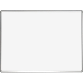 Tableau blanc Franken PRO, émaillé, montage mural en format vertical &amp; horizontal, acier laqué blanc &amp; cadre en aluminium, magnétique, bac de rangement, 1000 x 2000 mm