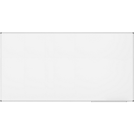 Tableau blanc MaulStandard - cadre alu - surface plastifiée -  l. 2000 x H 1000 mm - avec auget