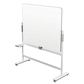 Tableau blanc mobile Move & Meet - utilisable des 2 côtés - laqué - pivotant -  L 1500 x H 1200 mm