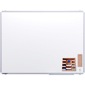 Tableau blanc PREMIUM PLUS Legamaster - acier émaillé - l. 1000 x H 750 mm - avec auget