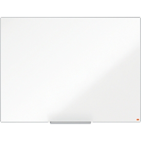 Tableau blanc Prestige nobo - cadre alu - surface Nano Clean - l. 1200 x H 900 mm - avec auget