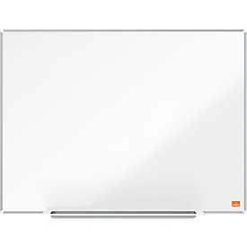 Tableau blanc Prestige nobo - cadre alu - surface Nano Clean - l. 1800 x H 900 mm - avec auget