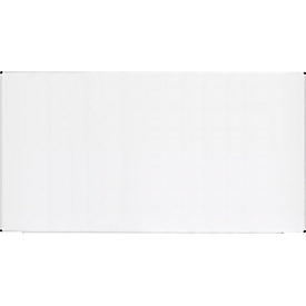 Tableau blanc Ultradex economy, format vertical/transversal, émaillé, magnétique, plateau de rangement, impression personnalisée, L 2000 x P 10 x H 1200 mm