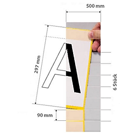 Tableau cardplan ORGATEX, format A4 portrait/A3 paysage, 795 x 500 mm