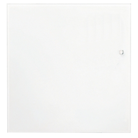 Tableau en verre Franken, magnétique, montage mural en format portrait &amp; paysage, verre de sécurité, blanc pur, 1200 x 1200 mm