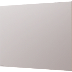 Tableau en verre Legamaster, avec 2 aimants &amp; 1 marqueur pour tableau en verre, L 1200 x P 4,4 x H 900 mm, verre de sécurité trempé, mat, warm grey
