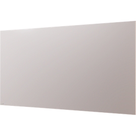 Tableau en verre Legamaster, avec 2 aimants &amp; 1 marqueur pour tableau en verre, L 2000 x P 4,4 x H 1000 mm, verre de sécurité trempé, mat, warm grey