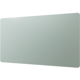 Tableau en verre Legamaster RC, avec 2 aimants &amp; 1 marqueur pour tableau en verre, L 1000 x P 4,4 x H 2000 mm, verre de sécurité trempé, mat, sage green