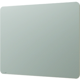 Tableau en verre Legamaster RC, avec 2 aimants &amp; 1 marqueur pour tableau en verre, L 1200 x P 4,4 x H 900 mm, verre de sécurité trempé, mat, sage green