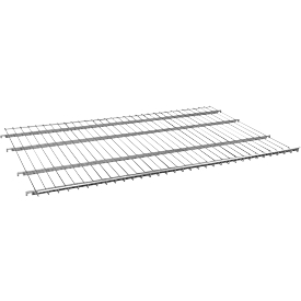Tablette intermédiaire avec rebord de 20 mm pour conteneur en fils en acier 1200 x 800 mm