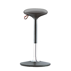 Tabouret debout/assis S 300, réglable en hauteur, articulation à mouvement multidimensionnel, hauteur d'assise 590-850 mm, gris