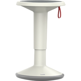Tabouret réglable en hauteur UPis1, Ø 330 x H 450 - 630 mm, gris-blanc