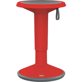 Tabouret réglable en hauteur UPis1, Ø 330 x H 450 - 630 mm, rouge