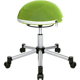 Tabouret Sitness Half Ball, vert pomme
