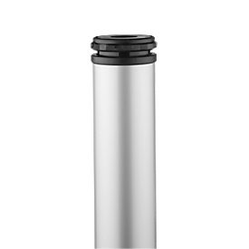 Tafelpoten, set van 4, Ø 6 x L ca. 70 cm, blank aluminium