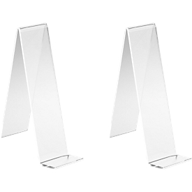 Tafelstandaard, glashelder PLEXIGLAS®, 110 mm hoog, 2 stuks