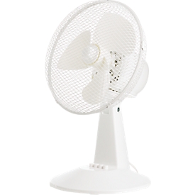 Tafelventilator, 3 snelheden, B 345 x D 260 x H 470 mm, wit 