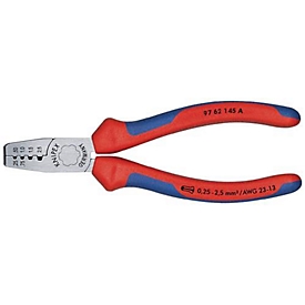 Tang voor adereindhulzen, totale lengte 145 mm, 0,25-2,5 (AWG 23-13) mm²